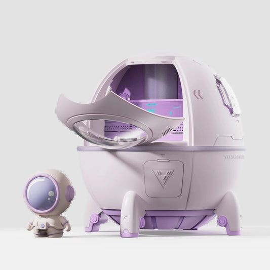 220ML Space Capsule Air Humidifier USB Ultrasonic Cool Mist Aromatherapy Water Diffuser with Led Light Astronaut Humidificad